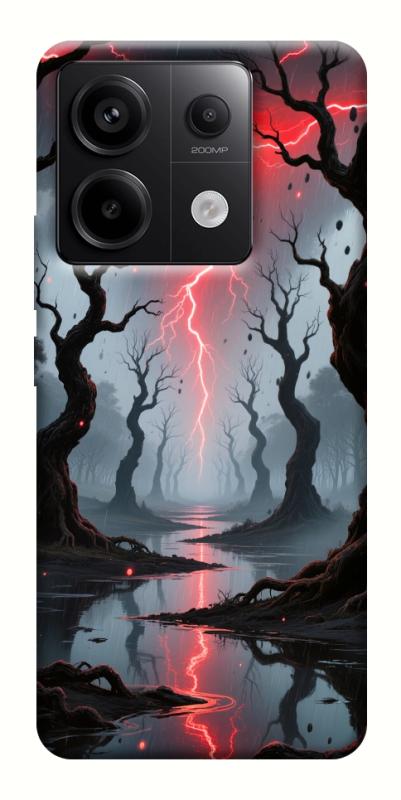 Чехол itsPrint Strange thunder для Xiaomi Redmi Note 13 Pro 4G, хоррор, купить оптом с доставкой