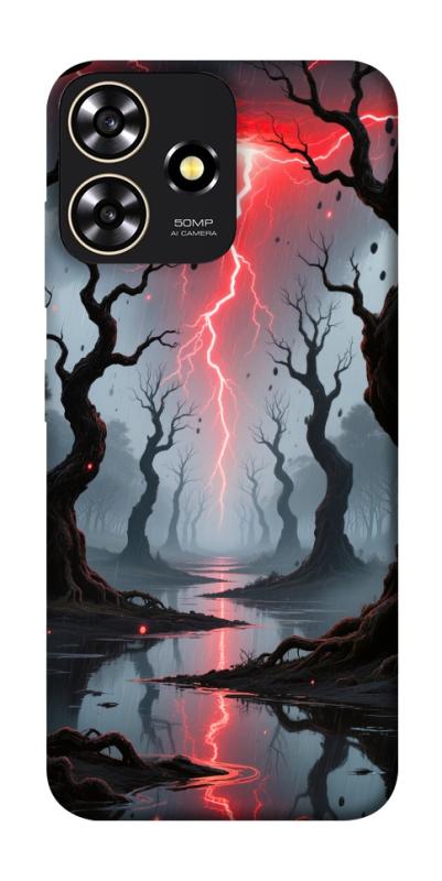 Чехол itsPrint Strange thunder для ZTE Blade A73 4G, хоррор, купить оптом с доставкой