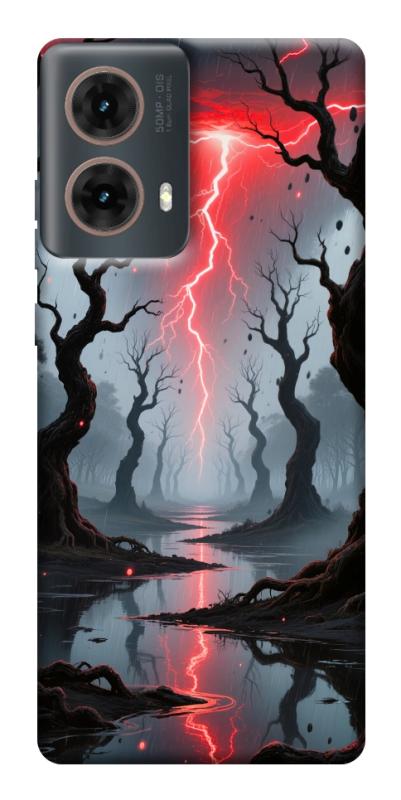 Чехол itsPrint Strange thunder для Motorola Moto G85, хоррор, купить оптом с доставкой