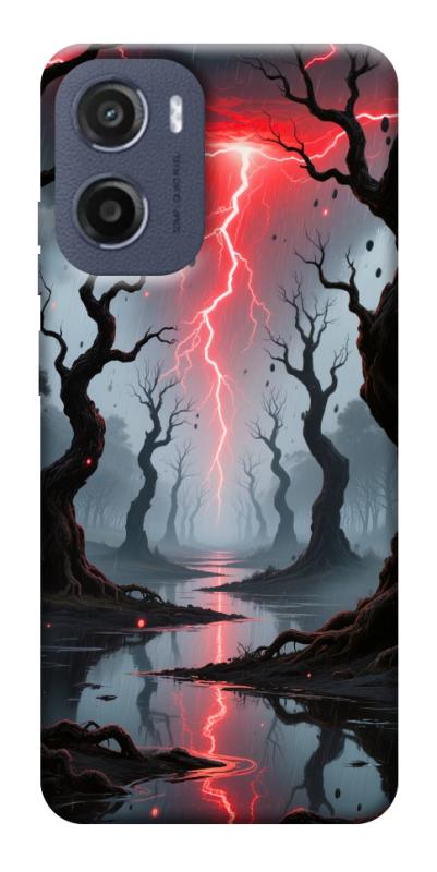 Чехол itsPrint Strange thunder для Motorola Moto G05, хоррор, купить оптом с доставкой