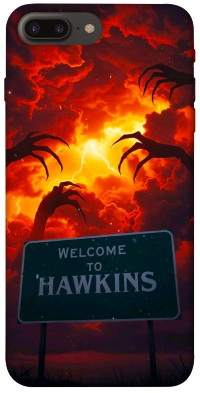 Чехол itsPrint Welcome to hawkins для Apple iPhone 7 plus / 8 plus (5.5"), хоррор, купить оптом с доставкой