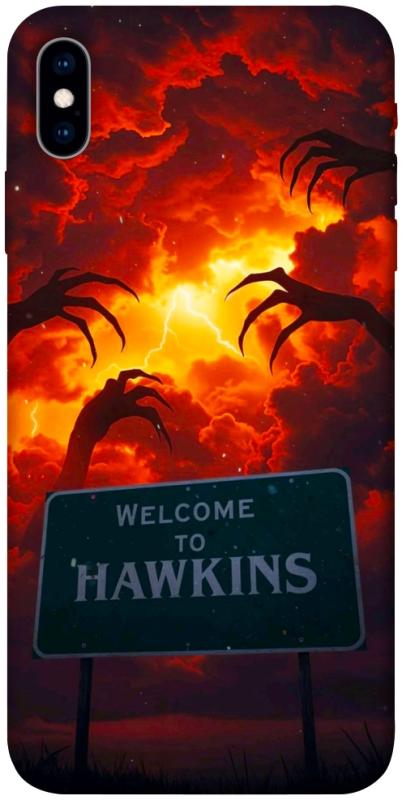 Чехол itsPrint Welcome to hawkins для Apple iPhone X (5.8"), хоррор, купить оптом с доставкой