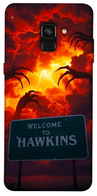 Чехол itsPrint Welcome to hawkins для Samsung A530 Galaxy A8 (2018), хоррор, купить оптом с доставкой