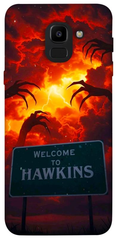 Чехол itsPrint Welcome to hawkins для Samsung J600F Galaxy J6 (2018), хоррор, купить оптом с доставкой