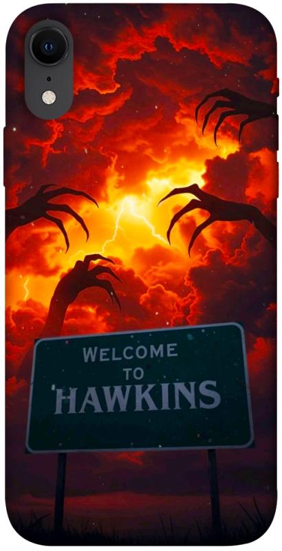 Чехол itsPrint Welcome to hawkins для Apple iPhone XR (6.1"), хоррор, купить оптом с доставкой