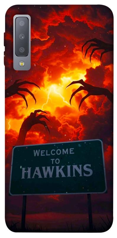 Чехол itsPrint Welcome to hawkins для Samsung A750 Galaxy A7 (2018), хоррор, купить оптом с доставкой