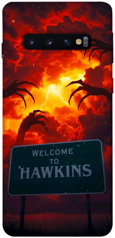 Чехол itsPrint Welcome to hawkins для Samsung Galaxy S10, хоррор, купить оптом с доставкой