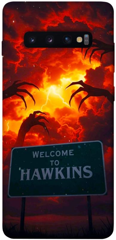Чехол itsPrint Welcome to hawkins для Samsung Galaxy S10+, хоррор, купить оптом с доставкой