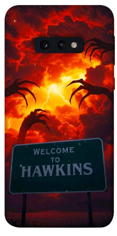 Чехол itsPrint Welcome to hawkins для Samsung Galaxy S10e, хоррор, купить оптом с доставкой