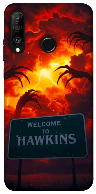 Чехол itsPrint Welcome to hawkins для Huawei P30 lite, хоррор, купить оптом с доставкой