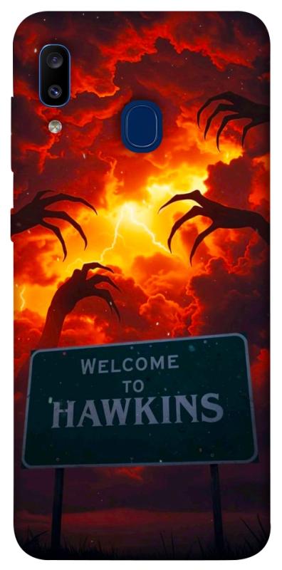 Чехол itsPrint Welcome to hawkins для Samsung Galaxy A20 / A30, хоррор, купить оптом с доставкой