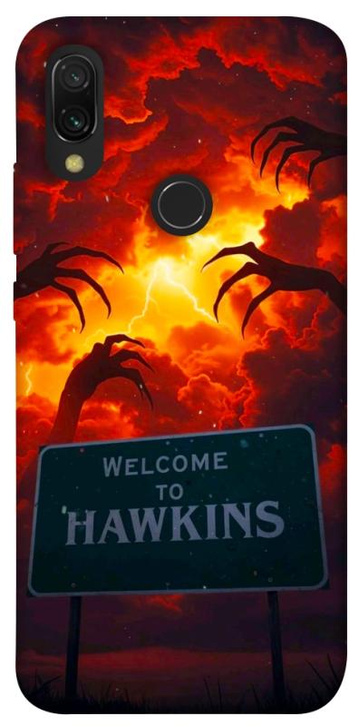 Чехол itsPrint Welcome to hawkins для Xiaomi Redmi 7, хоррор, купить оптом с доставкой