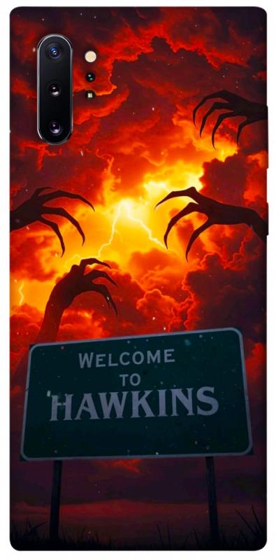 Чехол itsPrint Welcome to hawkins для Samsung Galaxy Note 10 Plus, хоррор, купить оптом с доставкой