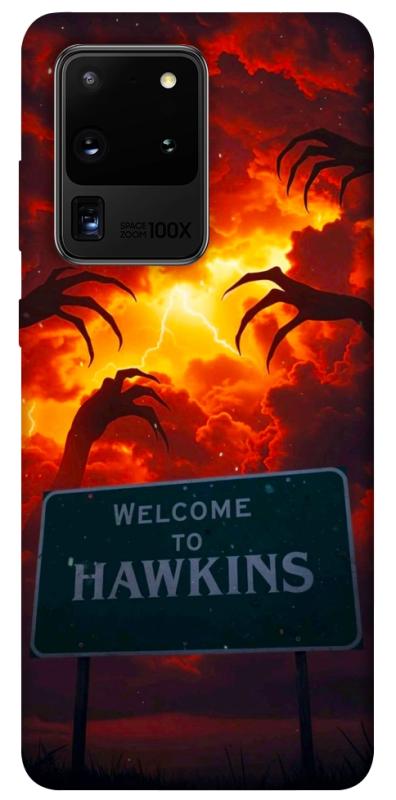 Чехол itsPrint Welcome to hawkins для Samsung Galaxy S20 Ultra, хоррор, купить оптом с доставкой