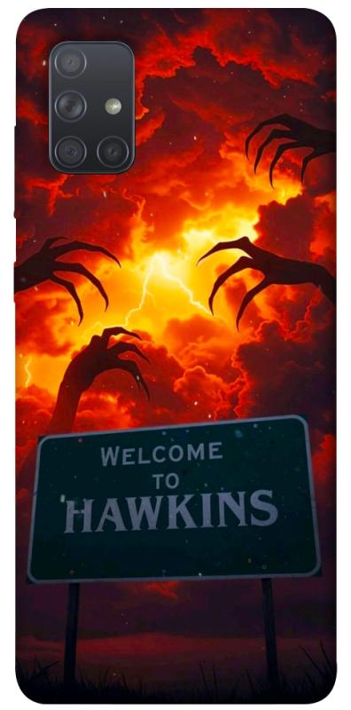 Чехол itsPrint Welcome to hawkins для Samsung Galaxy A71, хоррор, купить оптом с доставкой