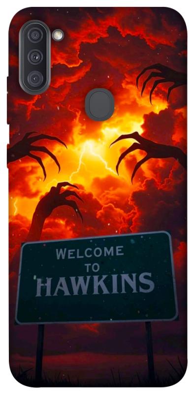 Чехол itsPrint Welcome to hawkins для Samsung Galaxy A11, хоррор, купить оптом с доставкой