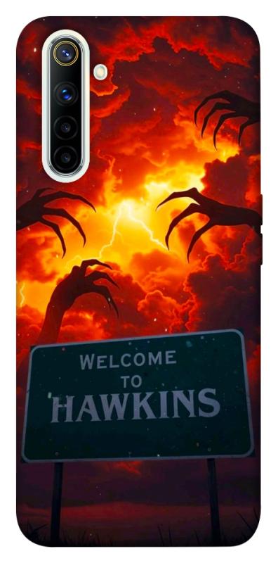 Чехол itsPrint Welcome to hawkins для Realme 6, хоррор, купить оптом с доставкой