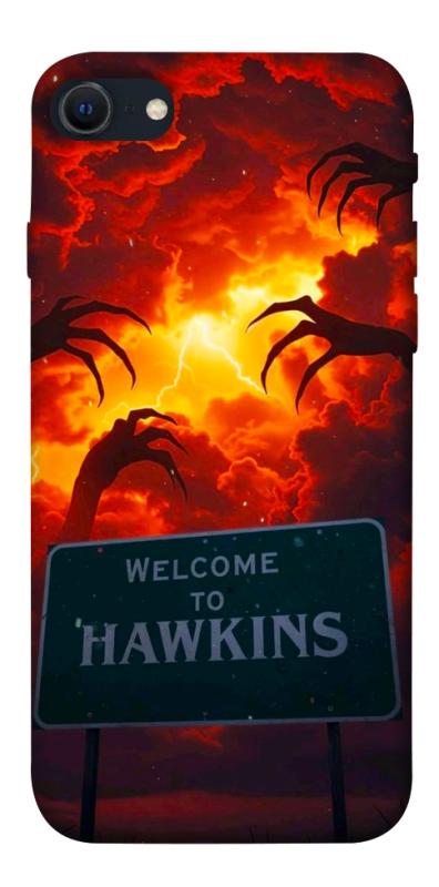 Чехол itsPrint Welcome to hawkins для Apple iPhone SE (2020), хоррор, купить оптом с доставкой