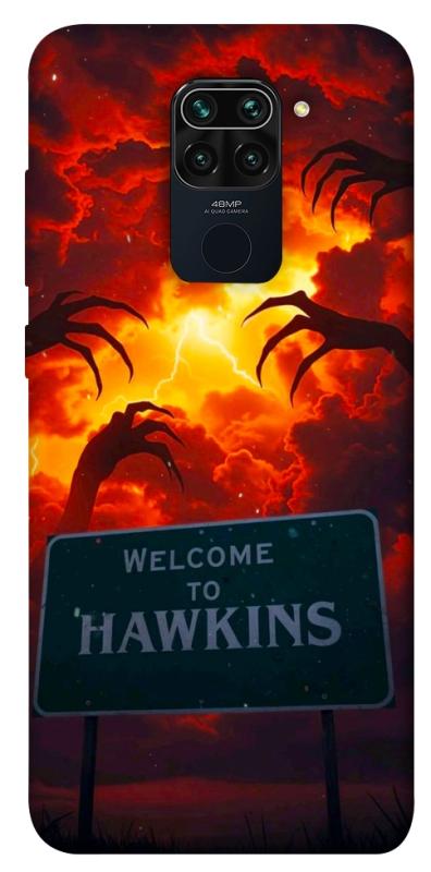 Чехол itsPrint Welcome to hawkins для Xiaomi Redmi Note 9 / Redmi 10X, хоррор, купить оптом с доставкой