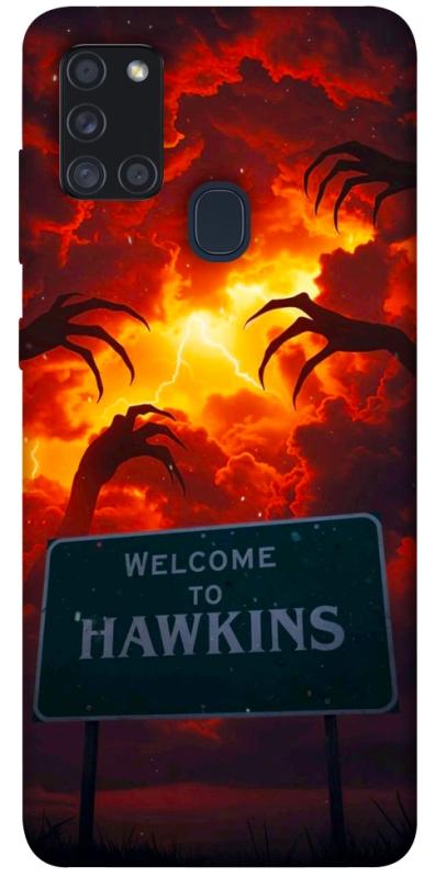 Чехол itsPrint Welcome to hawkins для Samsung Galaxy A21s, хоррор, купить оптом с доставкой