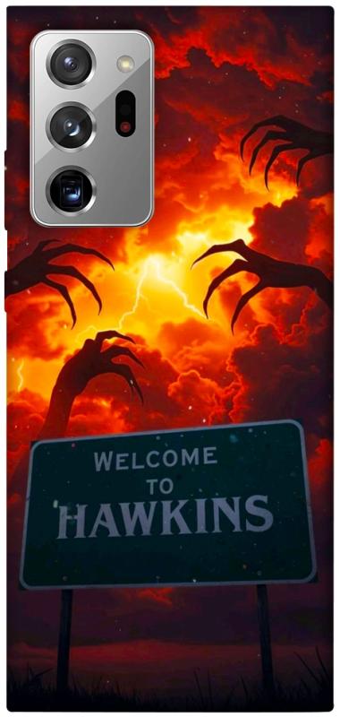 Чехол itsPrint Welcome to hawkins для Samsung Galaxy Note 20 Ultra, хоррор, купить оптом с доставкой