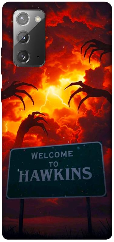 Чехол itsPrint Welcome to hawkins для Samsung Galaxy Note 20, хоррор, купить оптом с доставкой