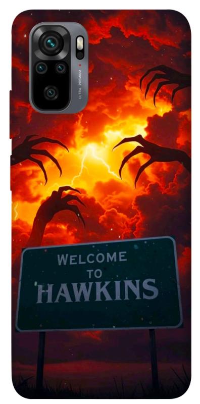 Чехол itsPrint Welcome to hawkins для Xiaomi Redmi Note 10 / Note 10s, хоррор, купить оптом с доставкой