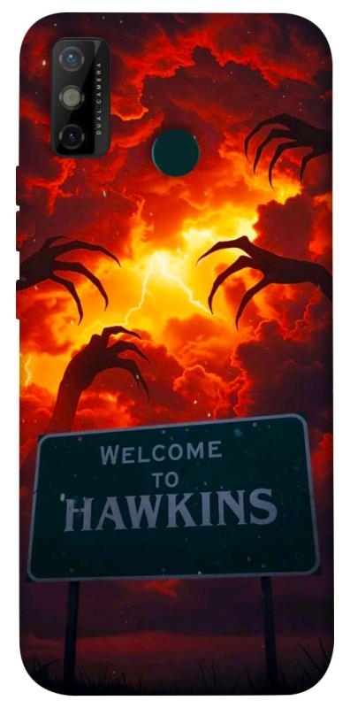 Чехол itsPrint Welcome to hawkins для TECNO Spark 6 Go, хоррор, купить оптом с доставкой