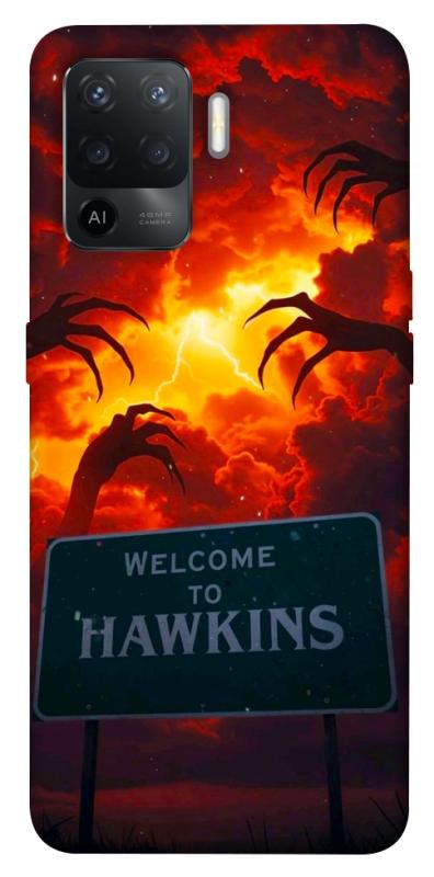 Чехол itsPrint Welcome to hawkins для Oppo Reno 5 Lite, хоррор, купить оптом с доставкой