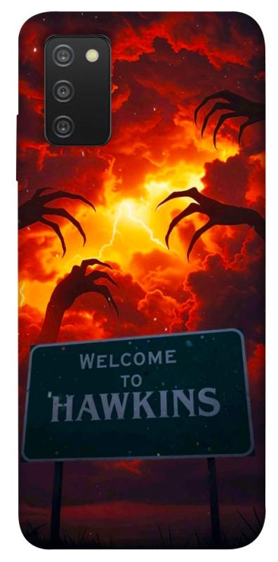 Чехол itsPrint Welcome to hawkins для Samsung Galaxy A03s, хоррор, купить оптом с доставкой