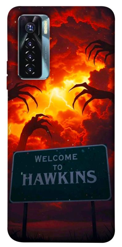 Чехол itsPrint Welcome to hawkins для TECNO Camon 17 Pro, хоррор, купить оптом с доставкой