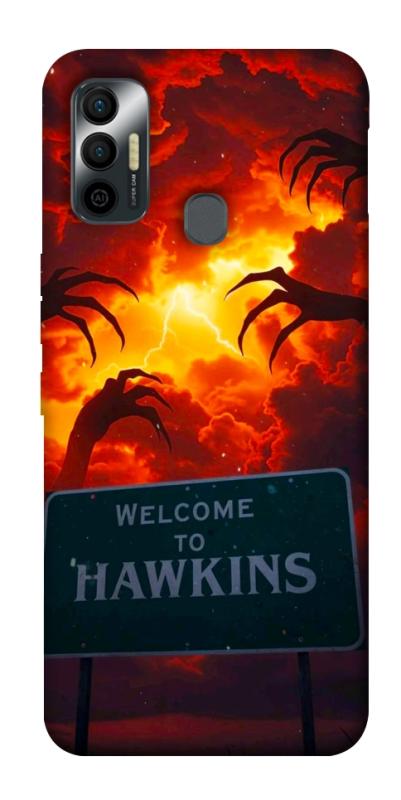 Чехол itsPrint Welcome to hawkins для TECNO Spark 7, хоррор, купить оптом с доставкой