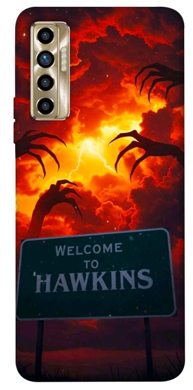 Чехол itsPrint Welcome to hawkins для TECNO Camon 17P, хоррор, купить оптом с доставкой