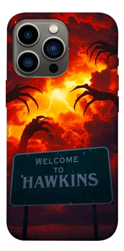 Чехол itsPrint Welcome to hawkins для Apple iPhone 13 Pro (6.1"), хоррор, купить оптом с доставкой