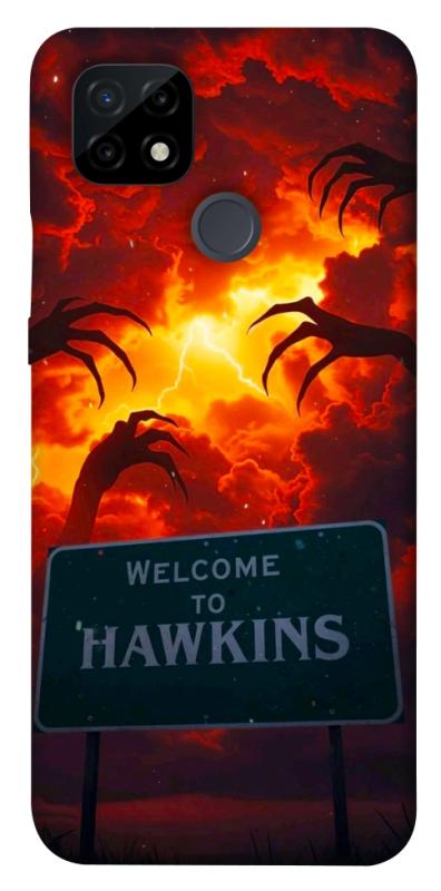Чехол itsPrint Welcome to hawkins для Realme C21, хоррор, купить оптом с доставкой