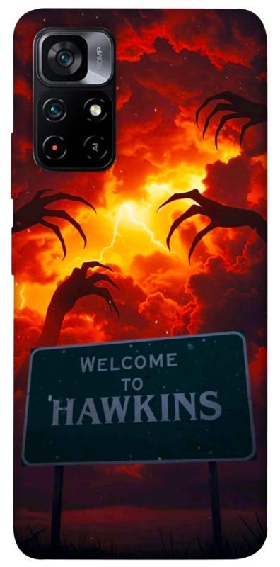 Чехол itsPrint Welcome to hawkins для Xiaomi Poco M4 Pro 5G, хоррор, купить оптом с доставкой