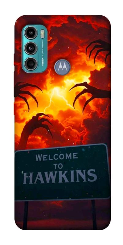 Чохол itsPrint Welcome to hawkins для Motorola Moto G60, хоррор, купити оптом з доставкою