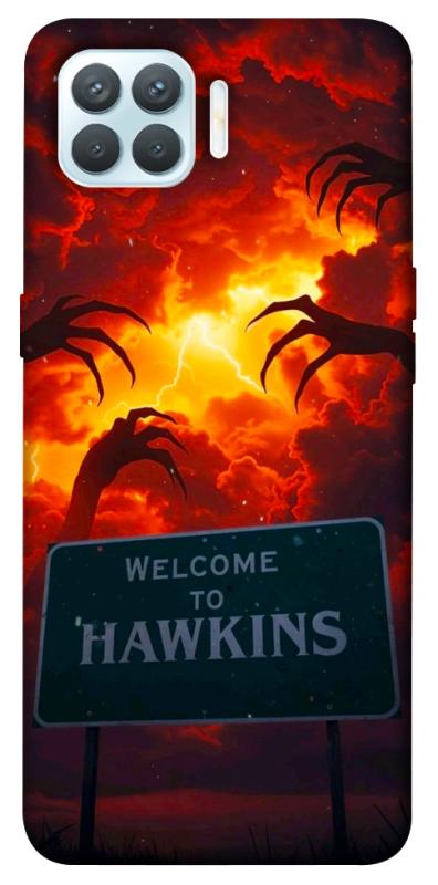 Чехол itsPrint Welcome to hawkins для Oppo F17 Pro, хоррор, купить оптом с доставкой
