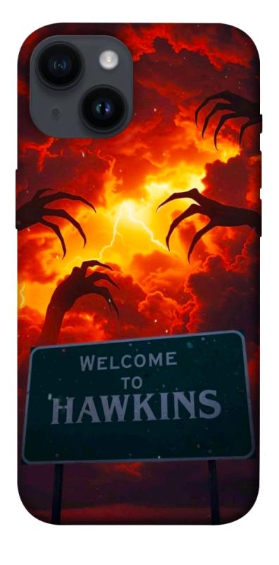 Чехол itsPrint Welcome to hawkins для Apple iPhone 14 (6.1"), хоррор, купить оптом с доставкой