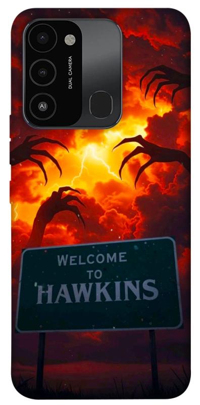 Чехол itsPrint Welcome to hawkins для TECNO Spark 8C, хоррор, купить оптом с доставкой