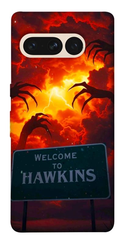 Чехол itsPrint Welcome to hawkins для Google Pixel 7 Pro, хоррор, купить оптом с доставкой