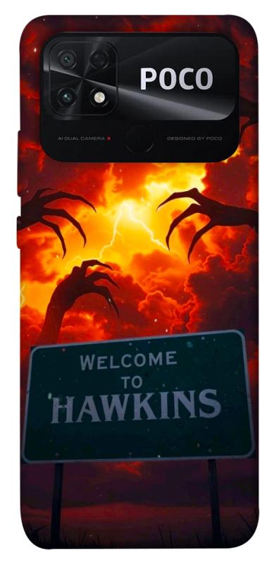 Чехол itsPrint Welcome to hawkins для Xiaomi Poco C40, хоррор, купить оптом с доставкой