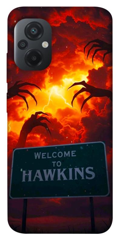 Чехол itsPrint Welcome to hawkins для Xiaomi Poco M5, хоррор, купить оптом с доставкой