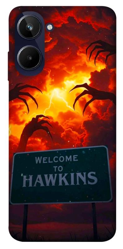 Чехол itsPrint Welcome to hawkins для Realme 10 4G, хоррор, купить оптом с доставкой