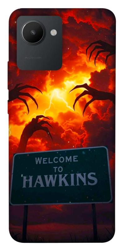 Чехол itsPrint Welcome to hawkins для Realme C30, хоррор, купить оптом с доставкой