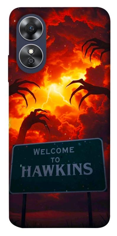 Чехол itsPrint Welcome to hawkins для Oppo A17, хоррор, купить оптом с доставкой
