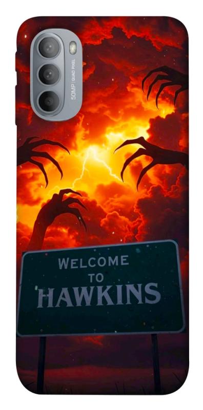 Чехол itsPrint Welcome to hawkins для Motorola Moto G31, хоррор, купить оптом с доставкой