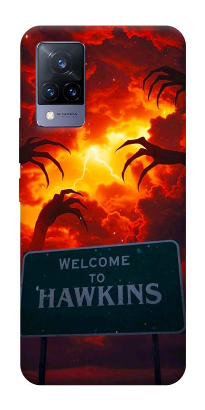 Чохол itsPrint Welcome to hawkins для Vivo V21, хоррор, купити оптом з доставкою