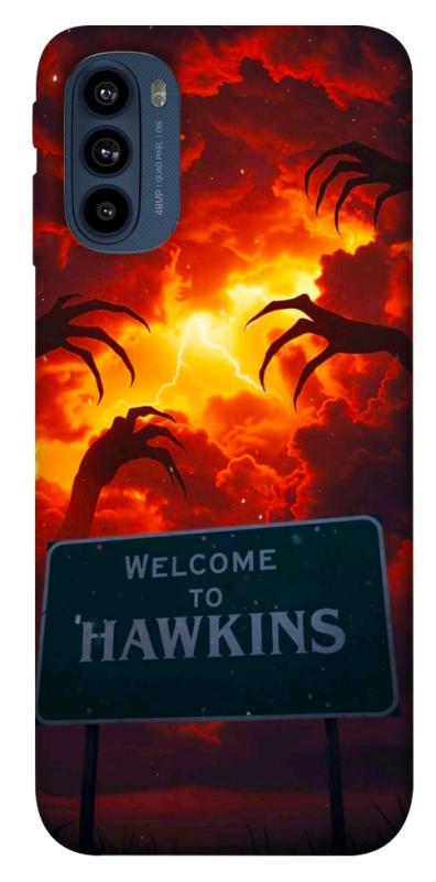 Чехол itsPrint Welcome to hawkins для Motorola Moto G41, хоррор, купить оптом с доставкой