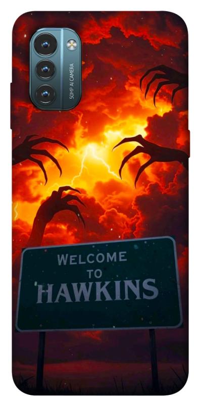 Чехол itsPrint Welcome to hawkins для Nokia G21, хоррор, купить оптом с доставкой
